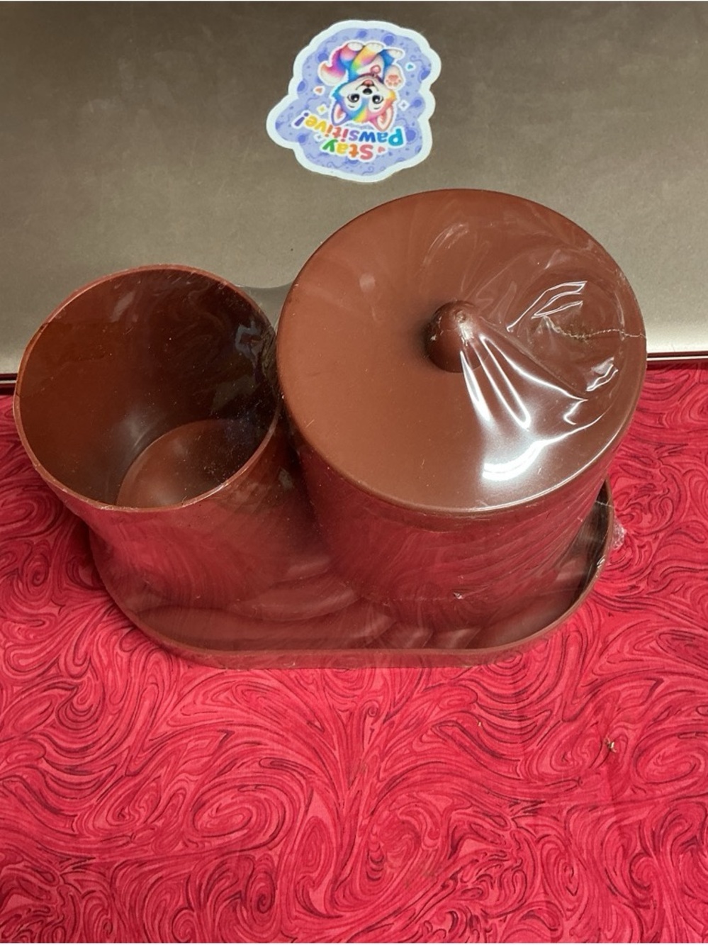 Rust Color Canister Set with Tray - Picture 3 of 3